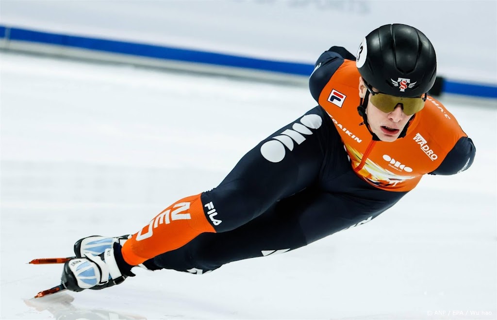Shorttracker Van 't Wout eindigt als derde in Seoul