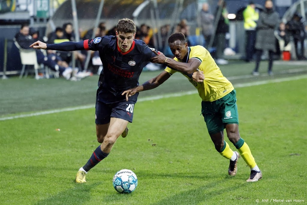 PSV geeft voorsprong weg bij Fortuna en wacht drie duels op zege