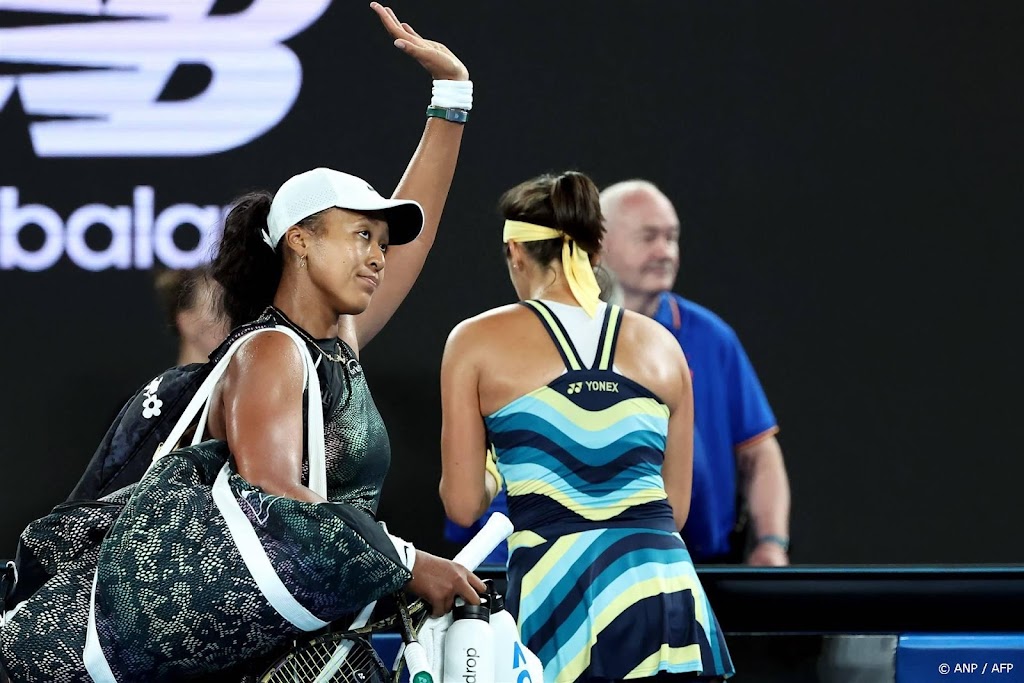 Tennisster Osaka verliest bij terugkeer op Australian Open 