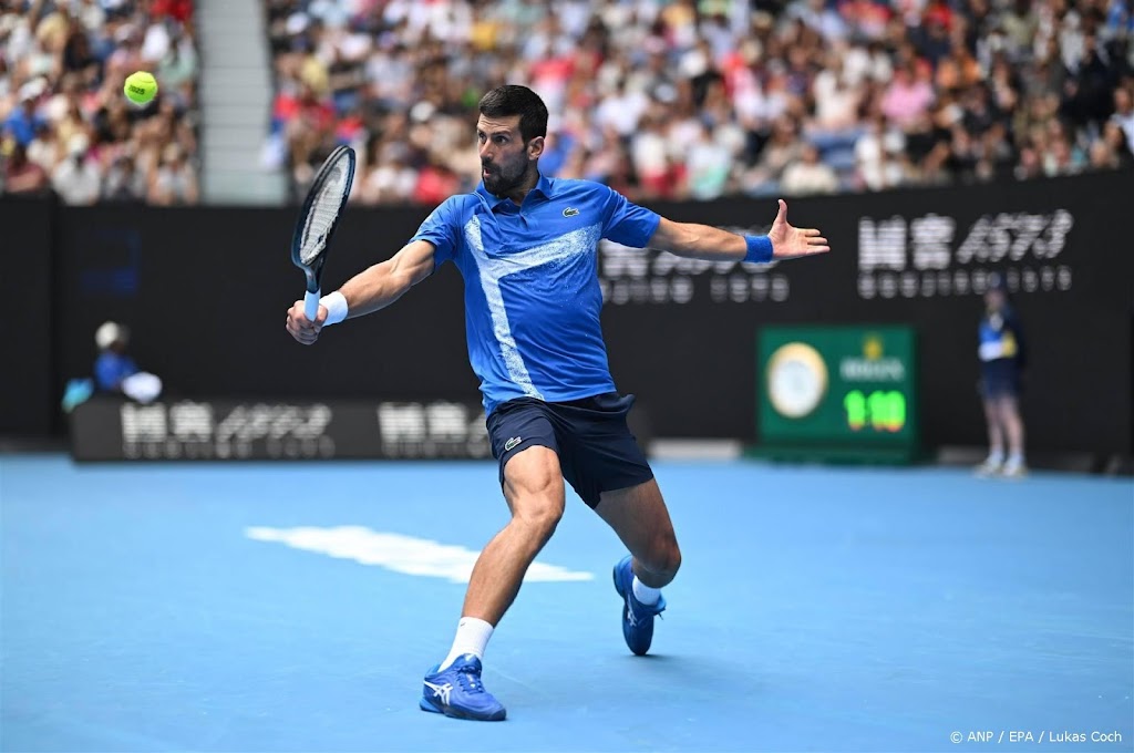 Djokovic in recordpartij naar derde ronde Australian Open
