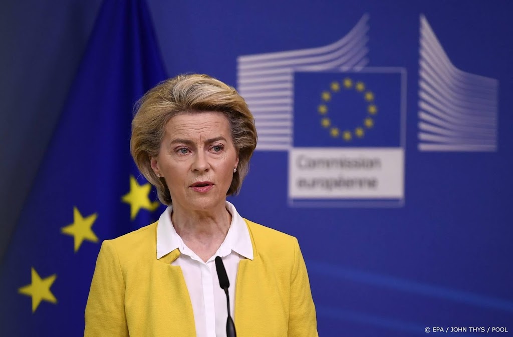 Von der Leyen krijgt haar eerste prik, van Pfizer/BioNTech