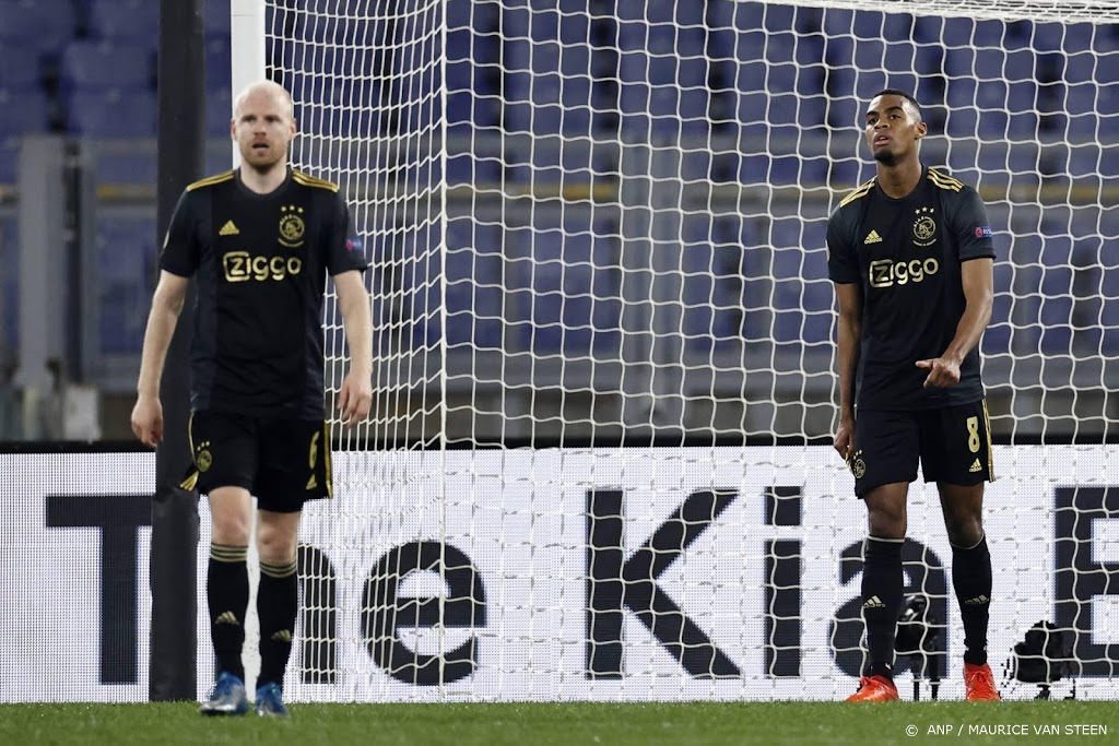 Ajax uitgeschakeld in Europa League na gelijkspel tegen AS Roma