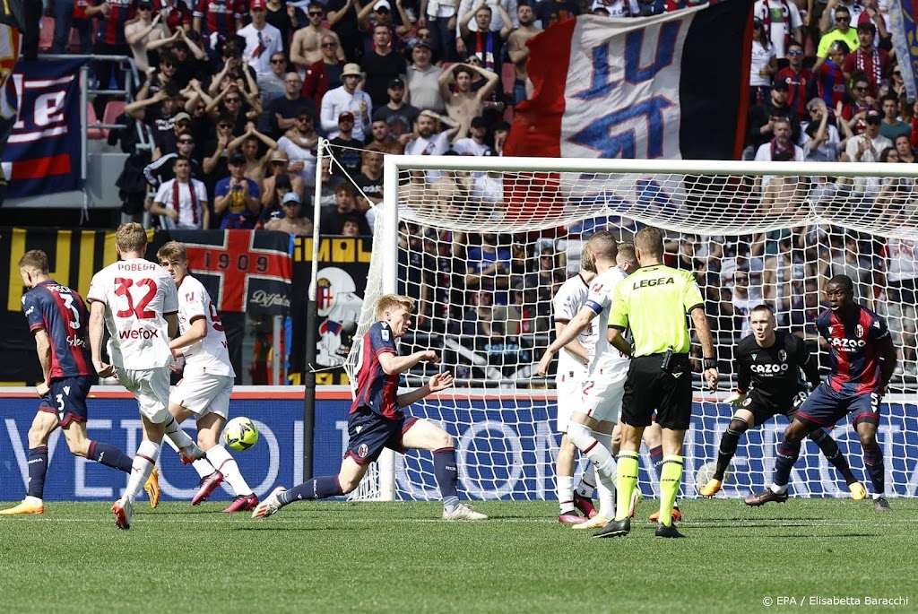 AC Milan speelt gelijk bij middenmoter Bologna