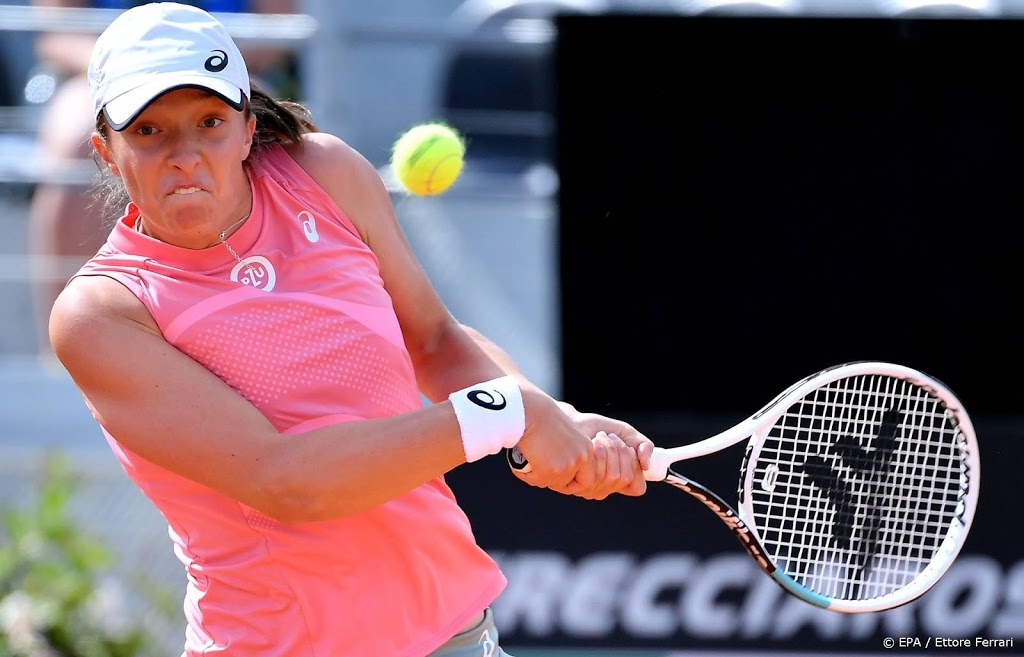 Tennissters Swiatek en Pliskova strijden om titel in Rome