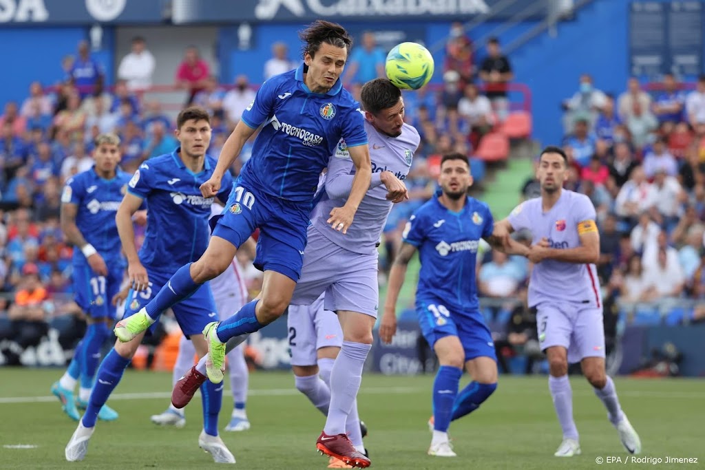 Getafe handhaaft zich dankzij gelijkspel tegen Barcelona 