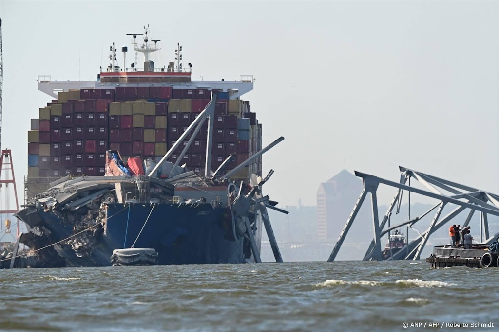 Containerschip had tweemaal panne voor botsing brug Baltimore