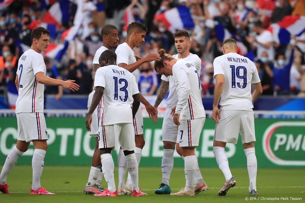 Frankrijk op volle kracht met Griezmann, Benzema en Mbappé