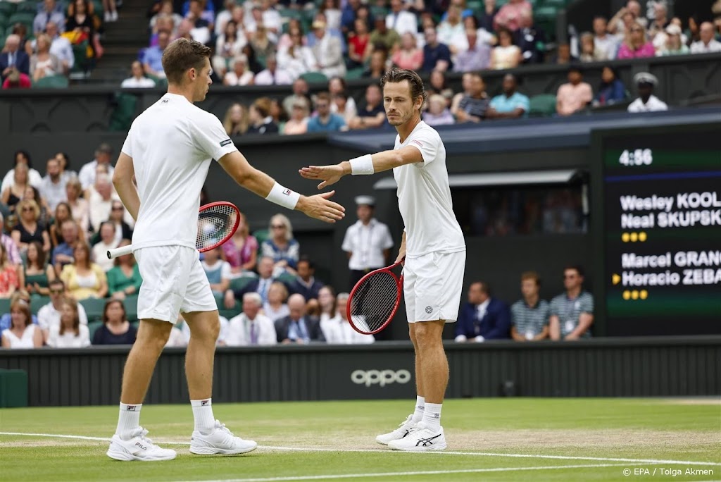 Tennisser Koolhof wint dubbelspel op Wimbledon