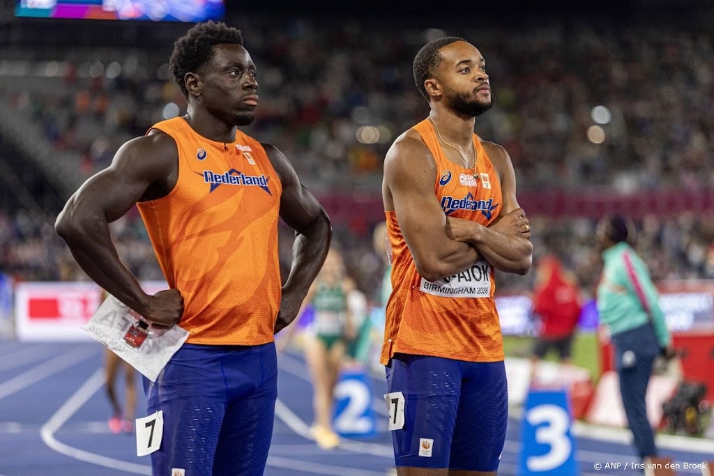 Geen EK-medaille voor sprinters op 4x100 meter estafette