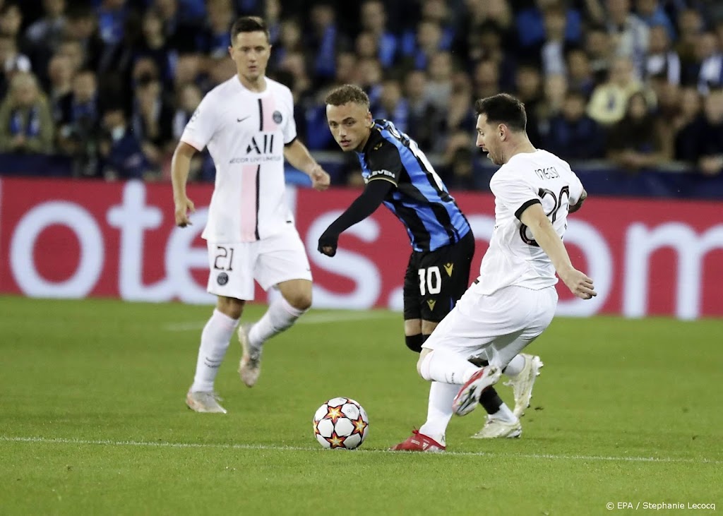 Club Brugge houdt Messi, Neymar en Mbappé in bedwang: 1-1