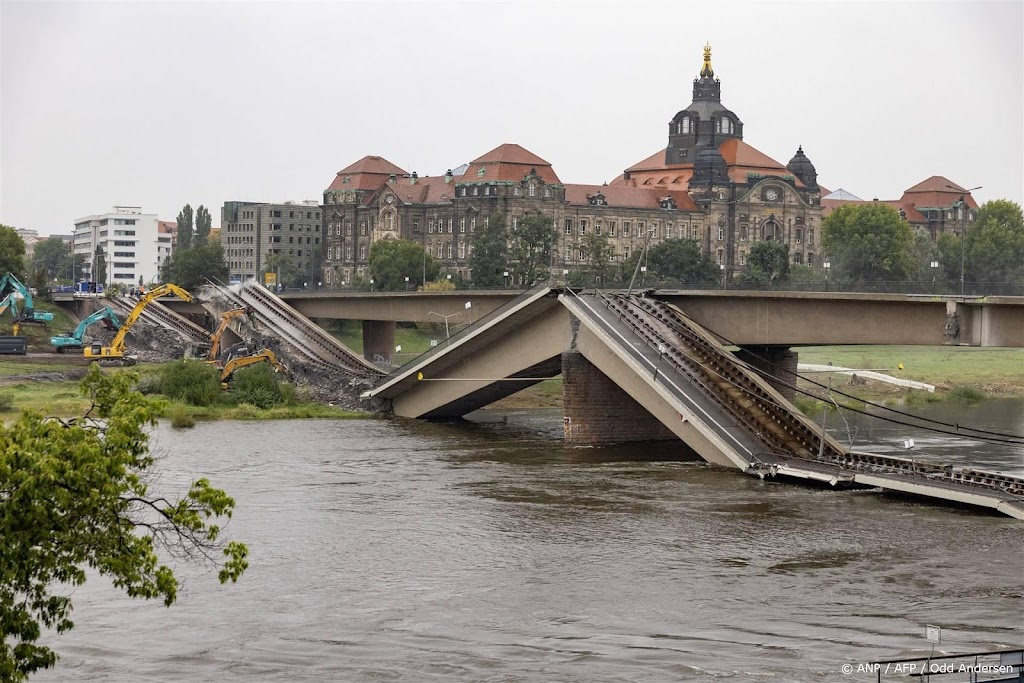 Belangrijkste sloopwerkzaamheden ingestorte brug Dresden afgerond