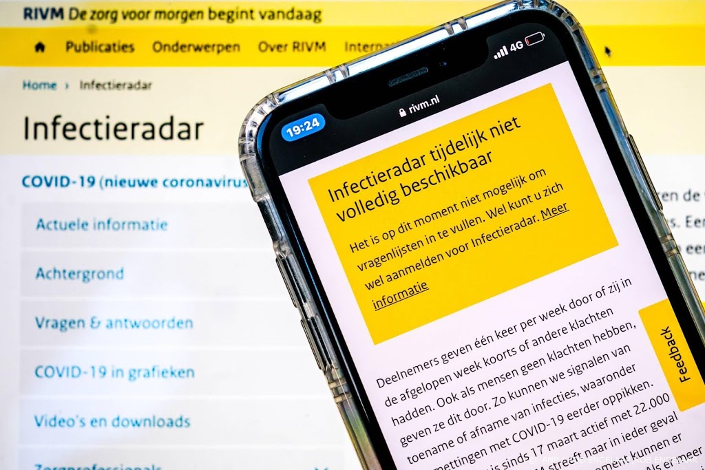 Infectieradar, de coronawebsite van het RIVM, gaat weer van start