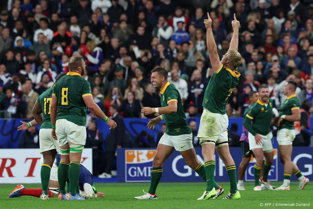Titelverdediger Zuid-Afrika schakelt Frankrijk uit op WK rugby