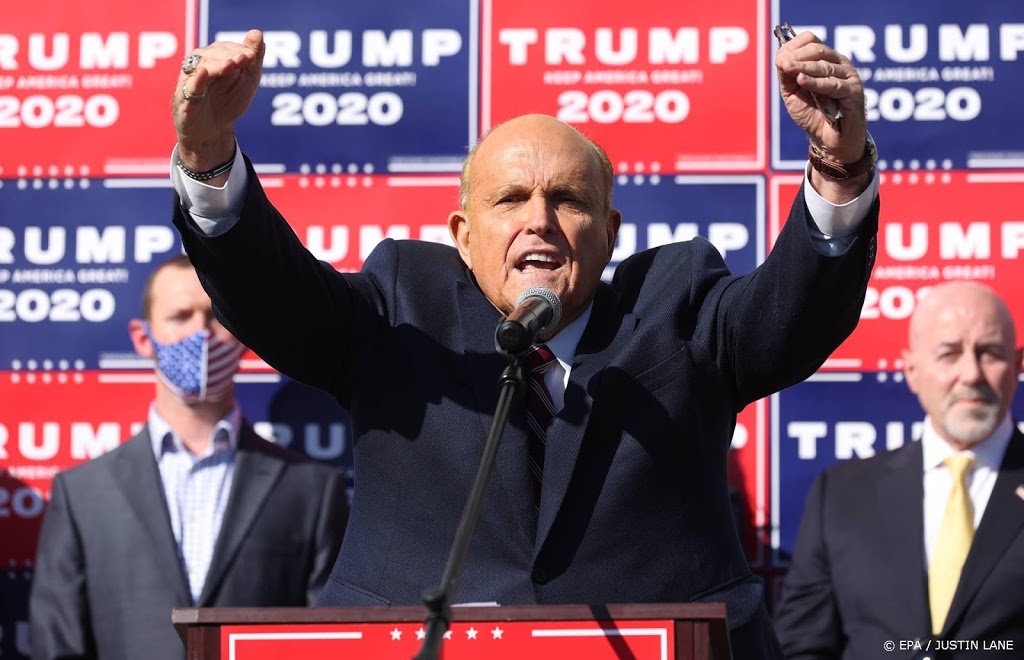 Trump: Giuliani moet rechtszaken voeren over verkiezingsuitslagen