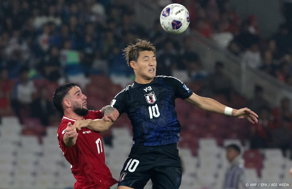 Indonesische voetballers kunnen ook Japan niet verrassen