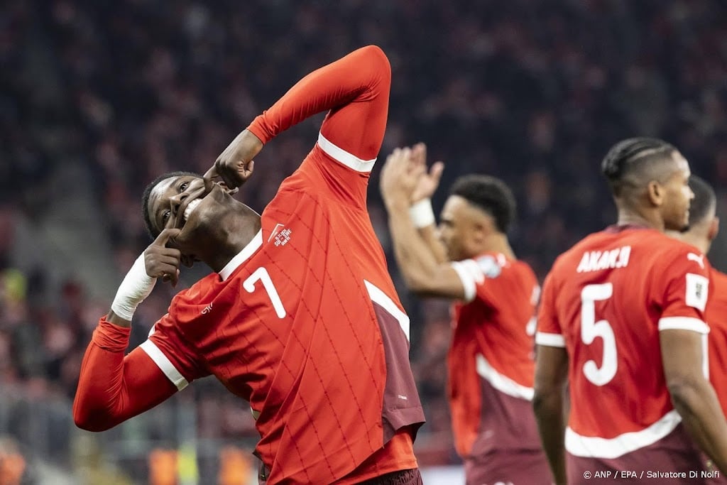 Zwitserland na zege op Zweden dicht bij WK-kwalificatie 