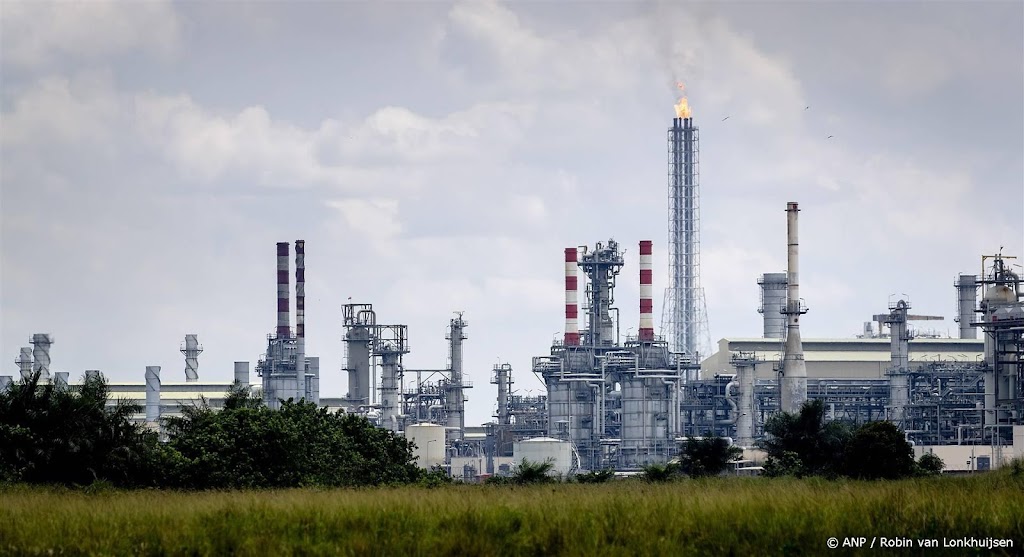 Olieramp bij Shell-terminal in Nigeria