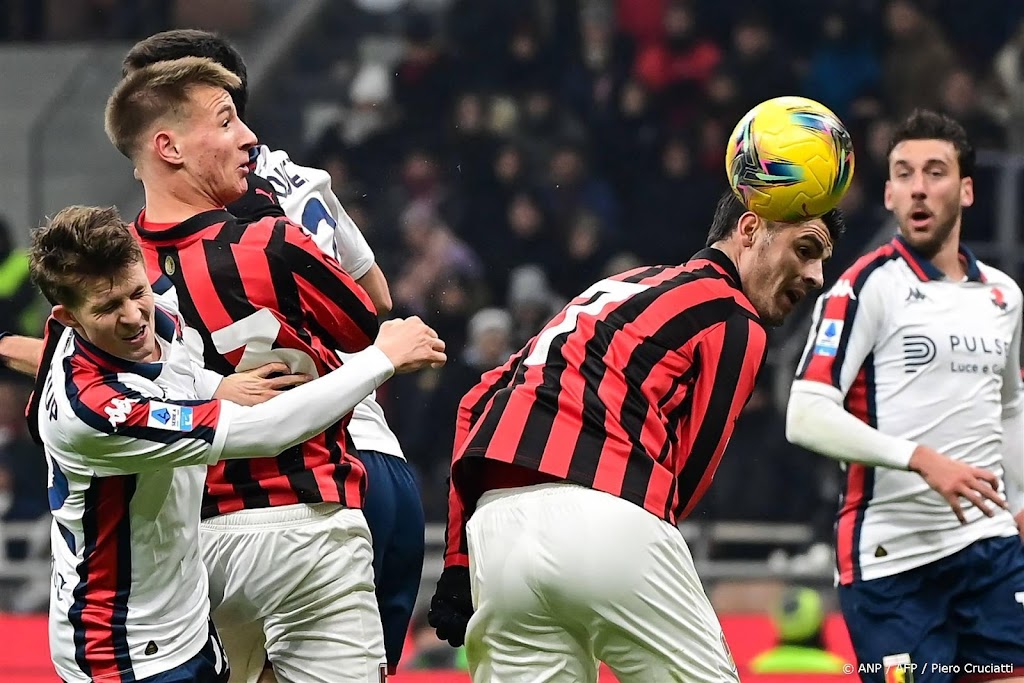 AC Milan speelt in jubileumduel doelpuntloos gelijk tegen Genoa