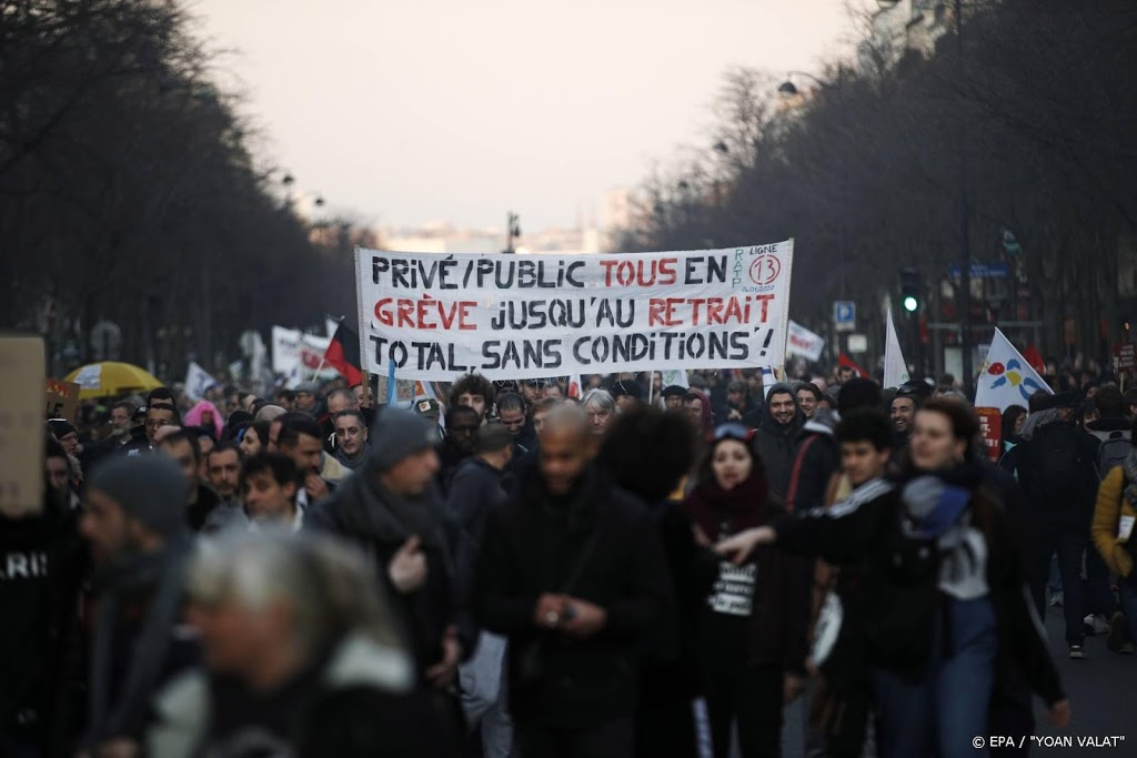 Opkomst bij pensioenprotesten Frankrijk blijft dalen