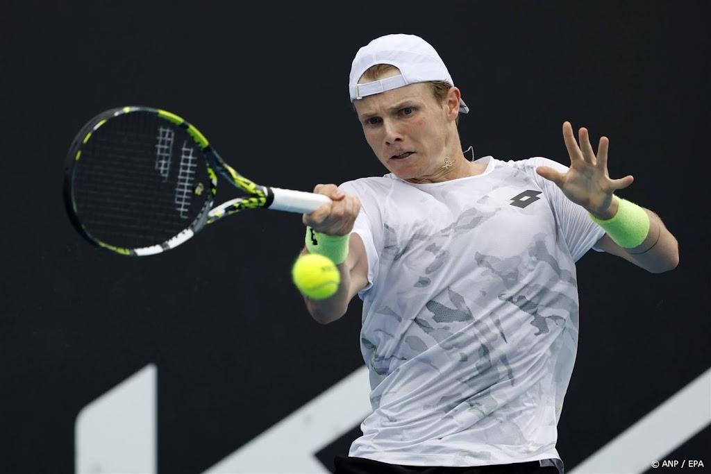 Tennisser De Jong speelt eerste wedstrijd in Margaret Court Arena