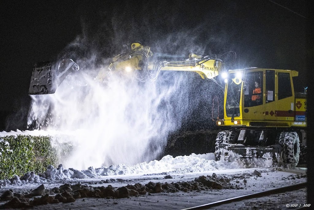Extra mensen en materieel ingezet op spoor om verwachte sneeuw