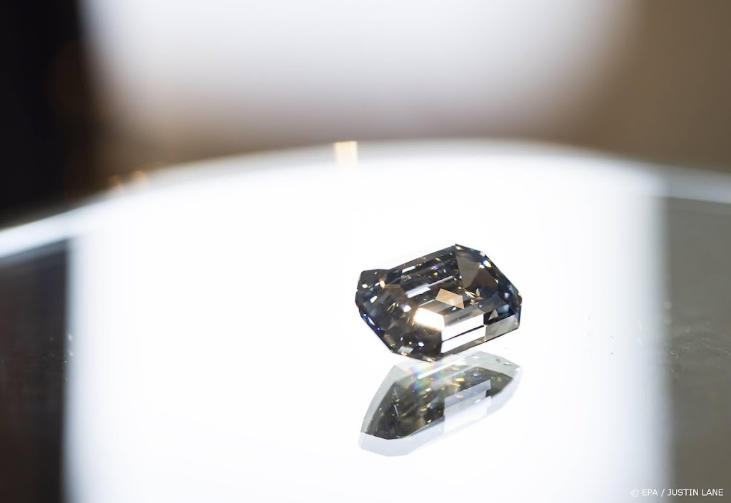 Zeldzame blauwe diamant onder de hamer in Hongkong