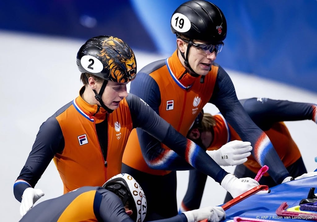 Nederlandse shorttrackers na twaalf jaar weer in finale aflossing