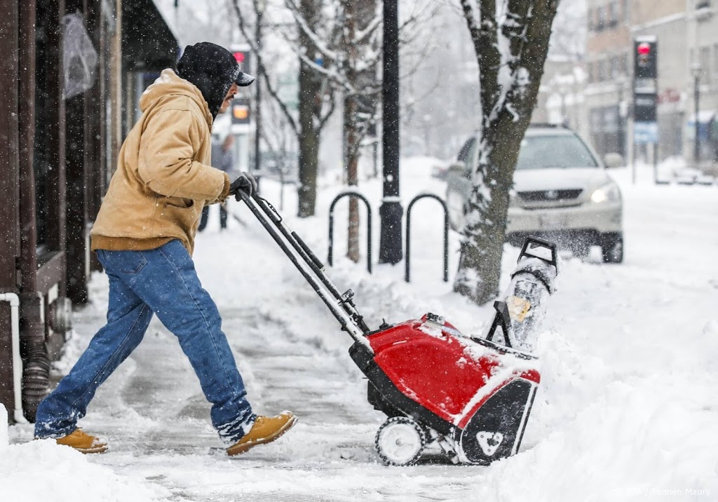 Winterweer zat verkopen Amerikaanse winkels in de weg