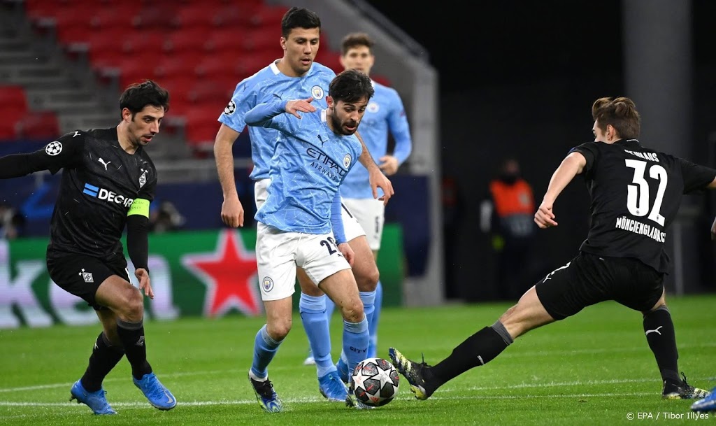 Manchester City heeft opnieuw weinig last van Mönchengladbach