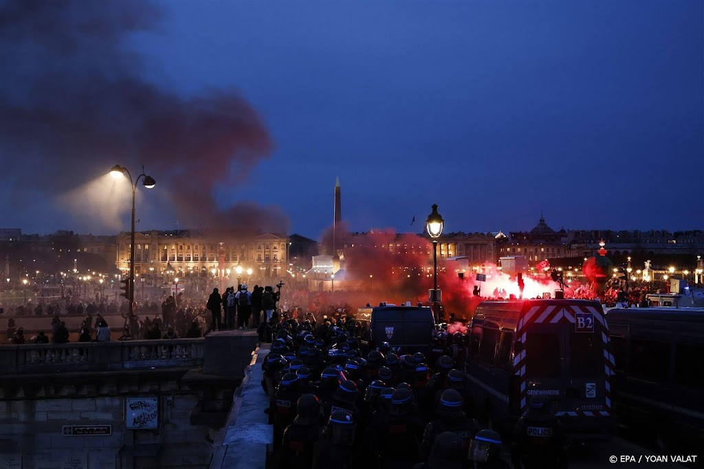 Franse politie gebruikt traangas en waterkanonnen tegen betogers