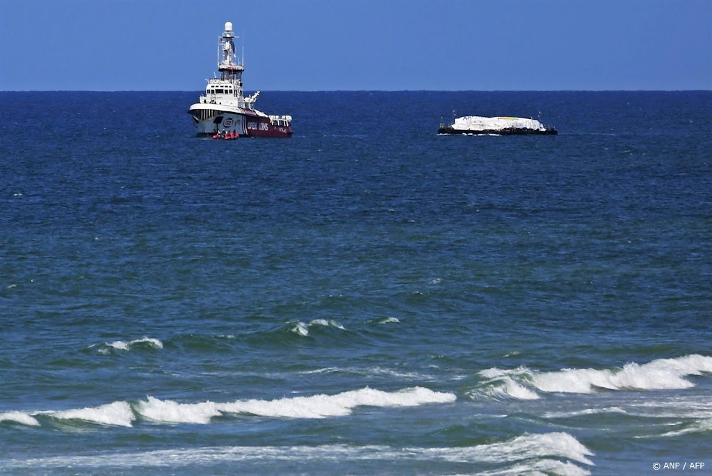 Alle hulpgoederen gelost van eerste schip bij Gaza 