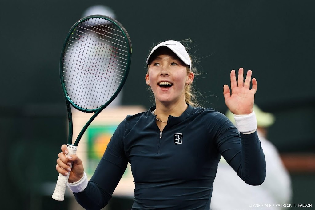 Russische tennisster Andrejeva (17) wint finale in Indian Wells