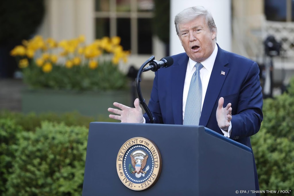 Trump: piek aantal coronagevallen in VS waarschijnlijk bereikt
