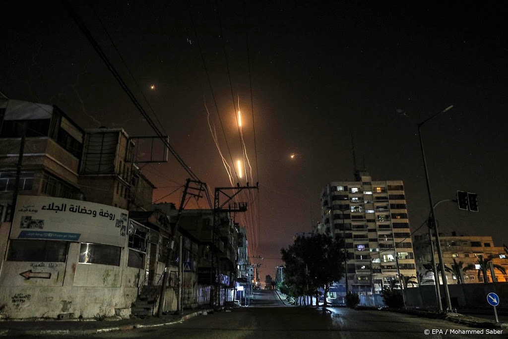 Bombardementen Israël op Gaza na raketaanvallen Hamas op Tel Aviv