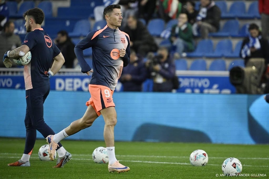 Spits Lewandowski neemt afscheid van FC Barcelona