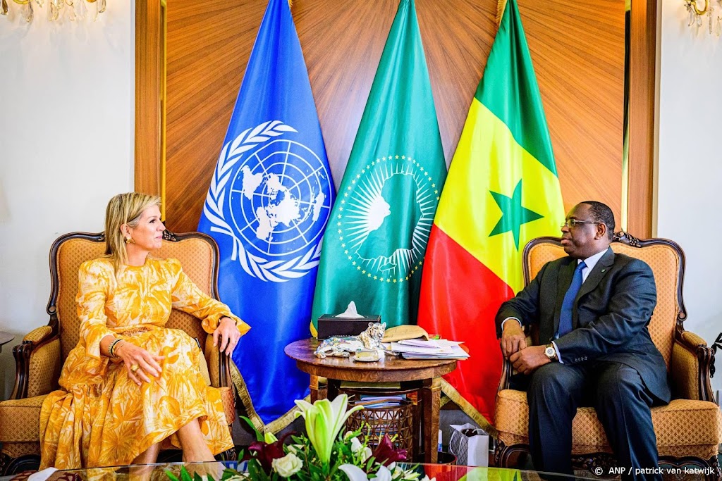 Koningin Máxima ontmoet Senegalese president Macky Sall