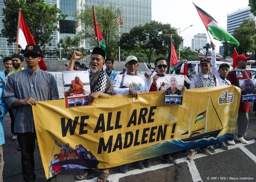 Nederlandse kapitein Madleen opgevangen in Jordanië 