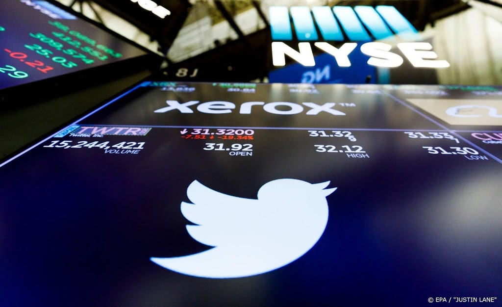 Aandeel Twitter omlaag bij opening Wall Street