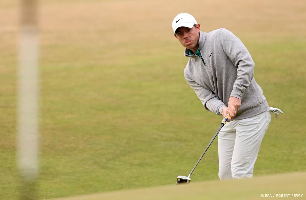 McIlroy leider na derde dag Brits Open, Van Meijel gedeeld 64e