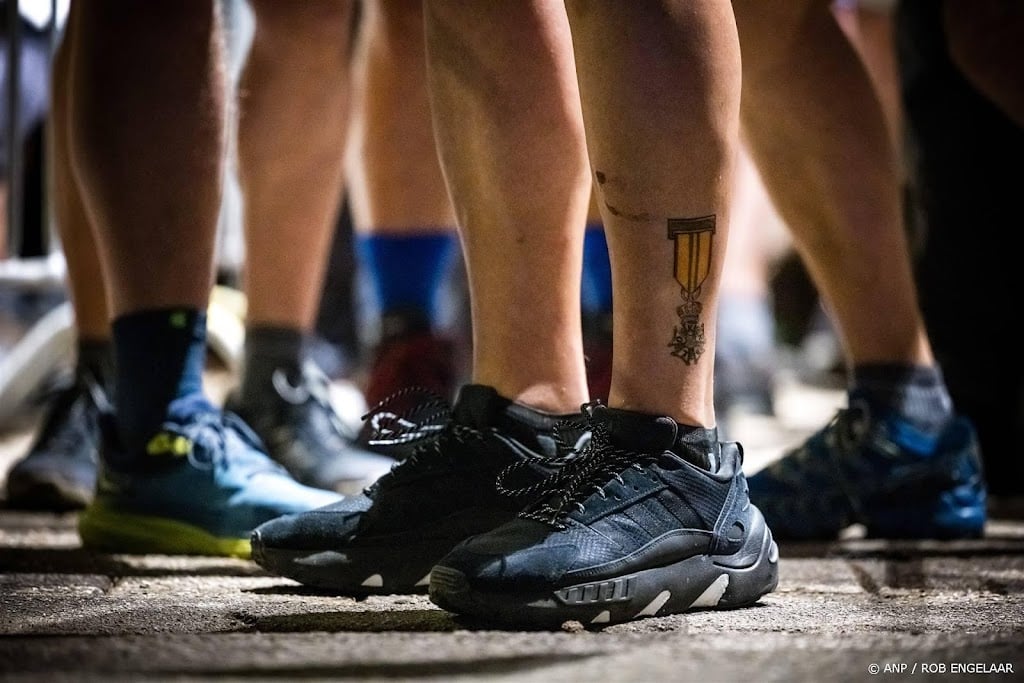 Actievoerders Nijmegen4Palestine demonstreren bij Vierdaagse