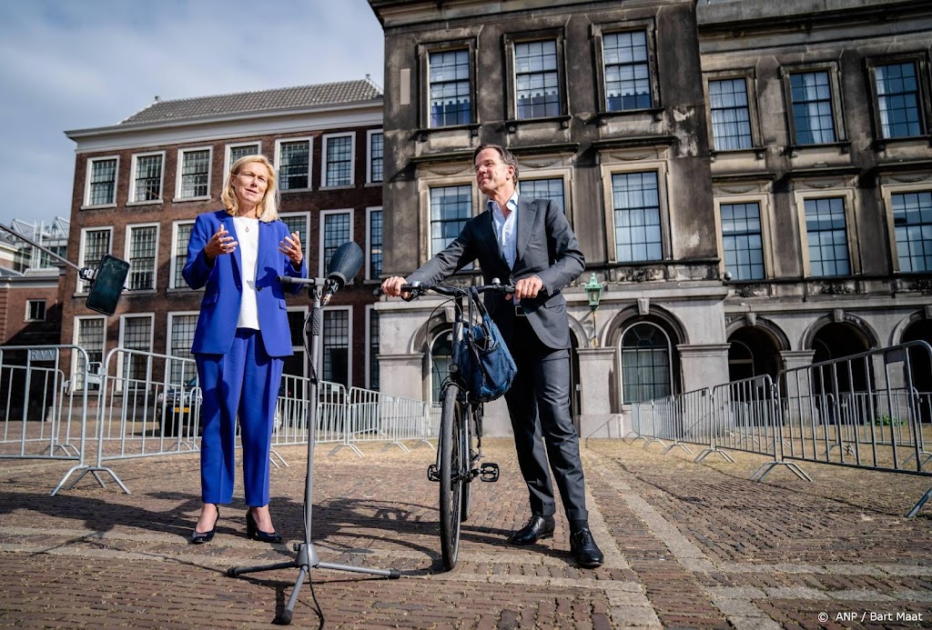 Rutte en Kaag bespreken 'bouwstenen regeerakkoord' met Hamer
