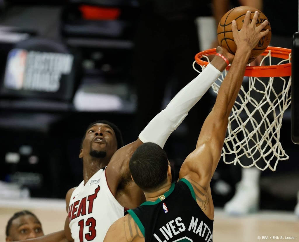 Miami Heat wint eerste duel van basketballers Boston Celtics