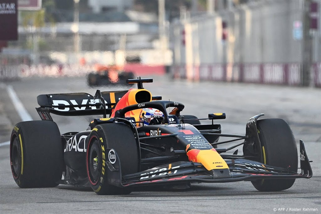 Vierde tijd Verstappen in derde vrije training GP Singapore