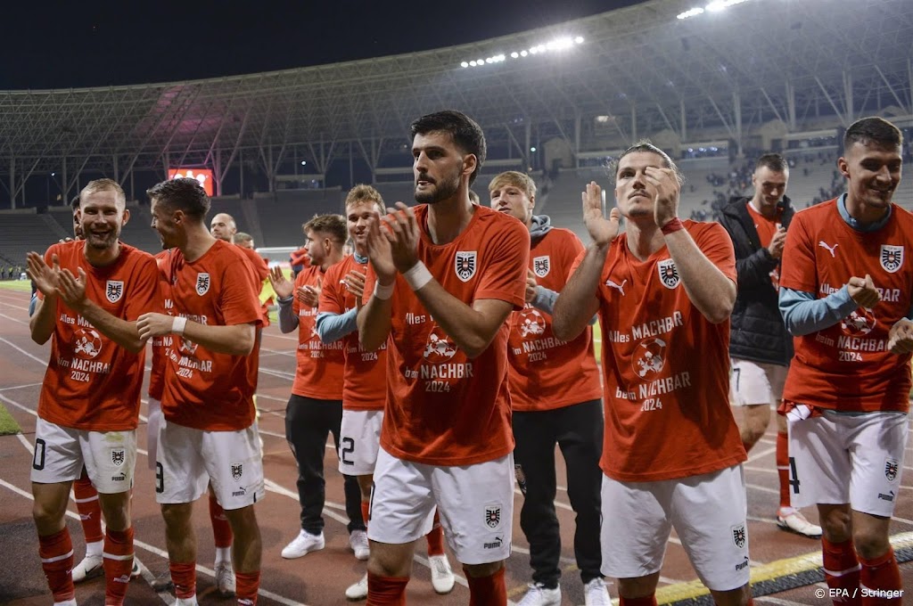 Voetballers Oostenrijk naar EK na zege op Azerbeidzjan
