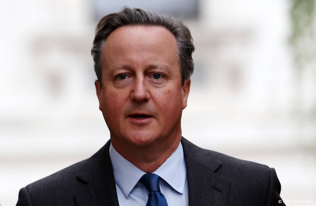 David Cameron voor het eerst als buitenlandminister in Kyiv