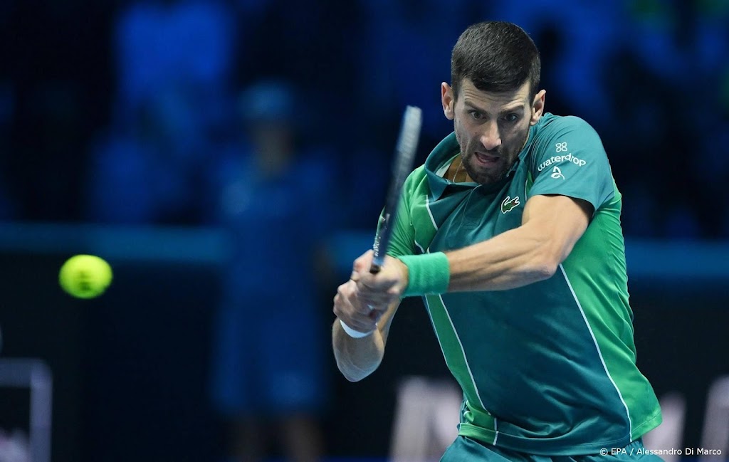 Djokovic is na zege niet zeker van halve eindstrijd op ATP Finals
