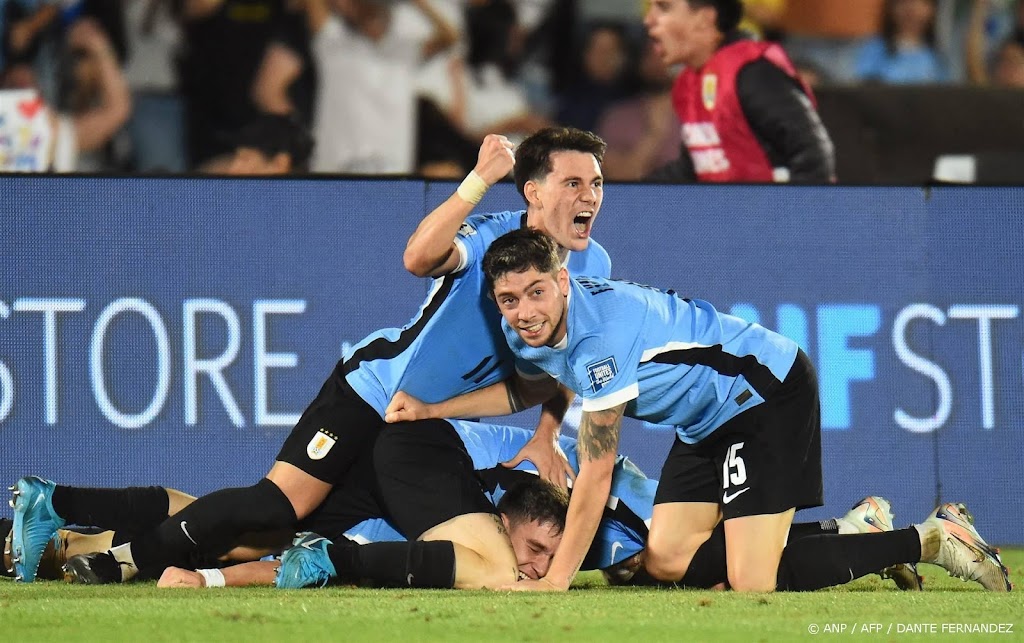 Ugarte bezorgt Uruguay met late goal bevrijdende zege