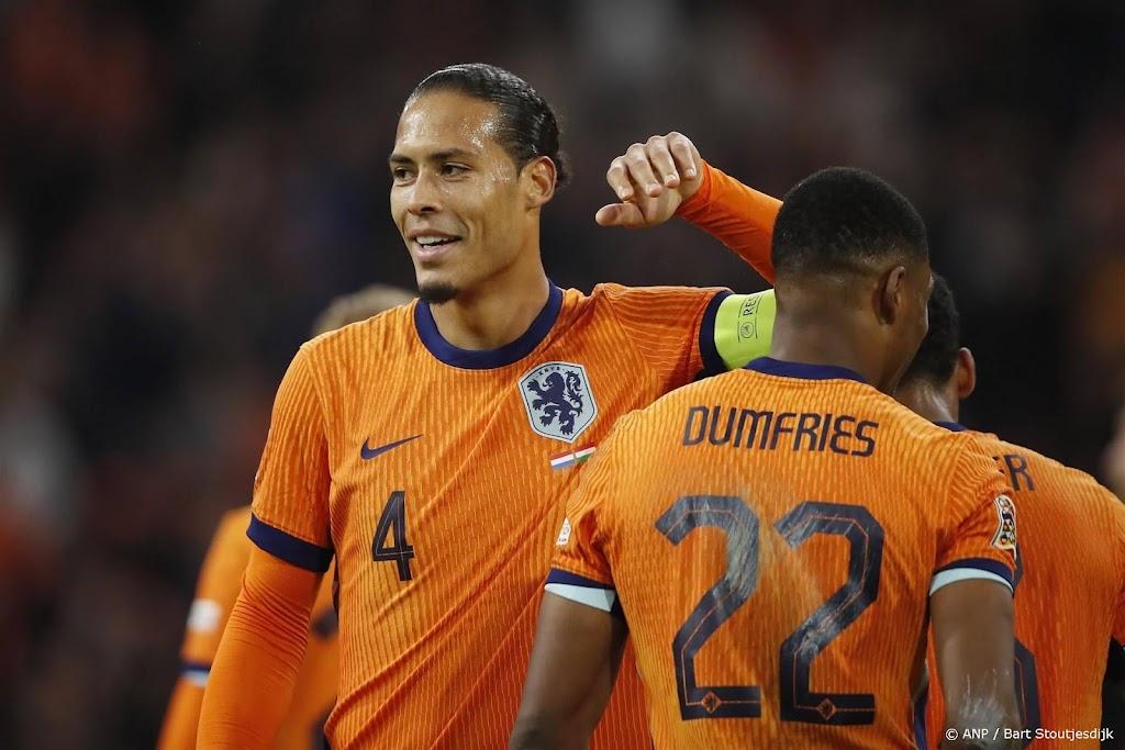 Van Dijk spreekt van verdiende zege van slordig Oranje