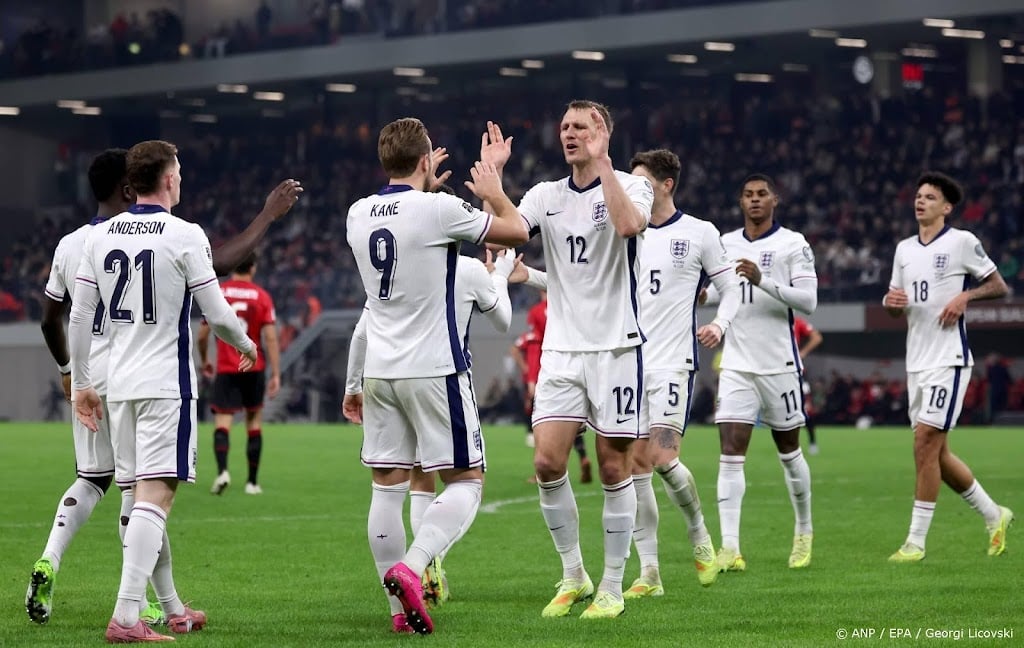 Engeland rondt perfecte kwalificatie af met zege bij Albanië