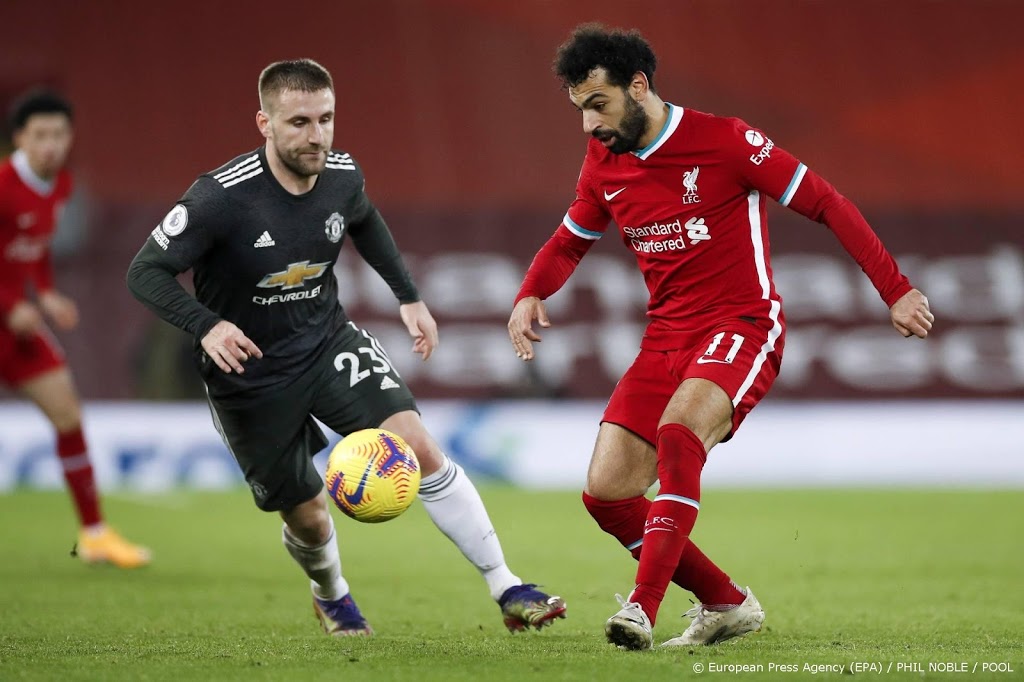 Topper tussen Liverpool en Manchester United eindigt onbeslist